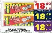 Roldão Bom - esponja esfrebom multiuso com 12 unidades oferta