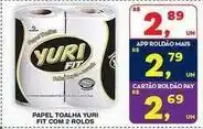Roldão Yuri - papel toalha fit com 2 rolos oferta