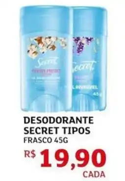Assaí Atacadista Desodorante secret tipos frasco oferta