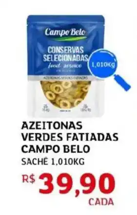 Assaí Atacadista Azeitonas verdes fatiadas campo belo oferta