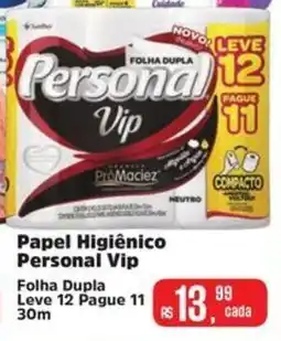 Supermercados Mateus Papel Higiênico Personal Vip oferta