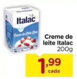 Carrefour Creme de leite Italac oferta
