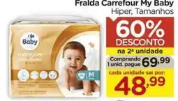 Carrefour Fralda Carrefour My Baby Hiper, Tamanhos oferta