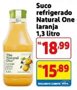 Mercado Extra Suco refrigerado Natural One laranja oferta