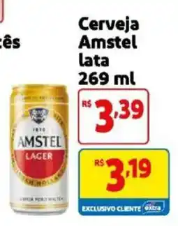 Mercado Extra Cerveja amstel lata oferta