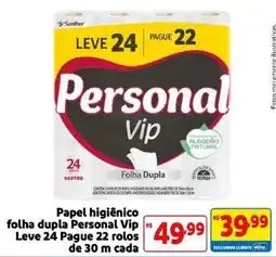 Mercado Extra Papel higiênico folha dupla personal vip oferta