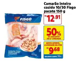 Mercado Extra Camarão inteiro cozido oferta