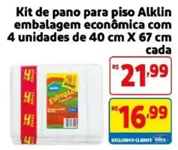 Mercado Extra Kit de pano para piso alklin oferta