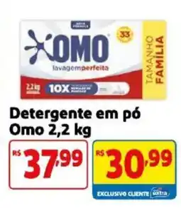 Mercado Extra Detergente em pó Omo oferta