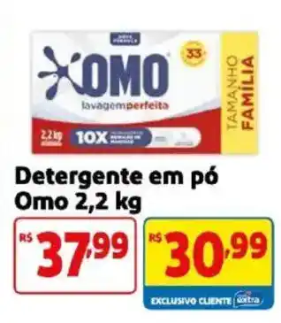 Mercado Extra Detergente em pó Omo oferta