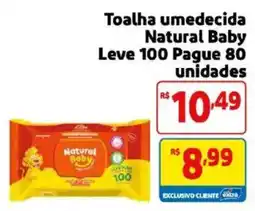 Mercado Extra Toalha umedecida natural baby oferta