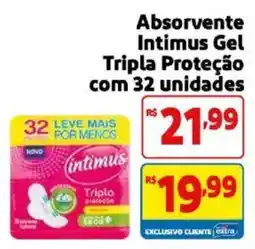 Mercado Extra Absorvente Intimus Gel Tripla Proteção oferta