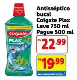 Mercado Extra Antisséptico bucal colgate plax leve oferta