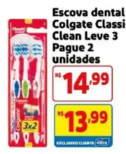 Mercado Extra Escova dental Colgate Classi Clean Leve 3 oferta