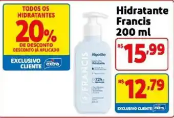 Mercado Extra Hidratante francis oferta