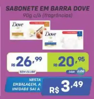Sabonete em barra dove