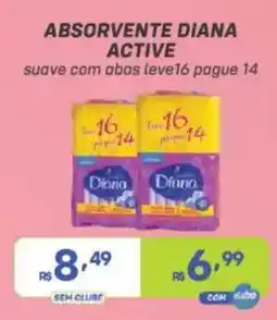 Prezunic absorvente diana active oferta