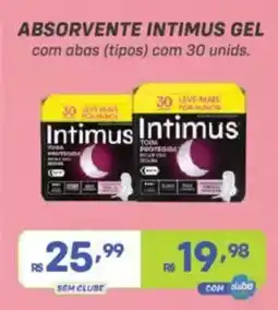 Prezunic Absorvente intimus gel com abas (tipos) oferta