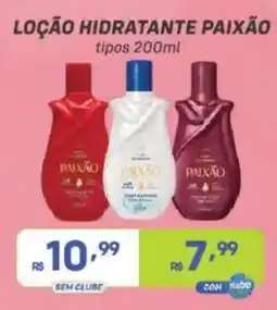 Prezunic Loção hidratante paixão tipos oferta