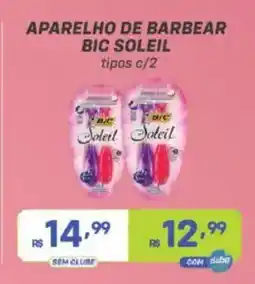 Prezunic aparelho de barbear bic soleil tipos c/2 oferta