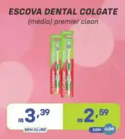 Prezunic escova dental colgate (média) premier clean oferta