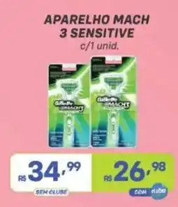 Prezunic aparelho mach sensitive oferta