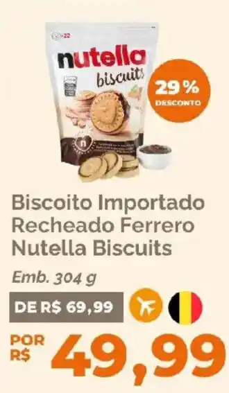 Oba Hortifruti Biscoito Importado Recheado Ferrero Nutella Biscuits oferta