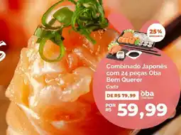 Oba Hortifruti Combinado Japonês com 24 peças oferta