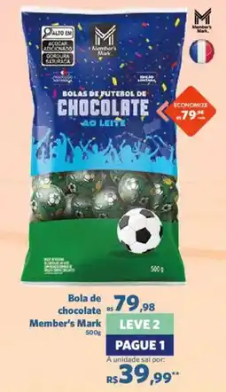 Sam's Club Bolas de futebol de chocolate ao leite oferta