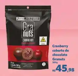 Sam's Club Cranberry coberto de chocolate Granuts oferta