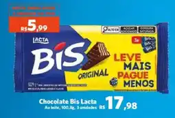 Sam's Club Chocolate Bis Lacta oferta