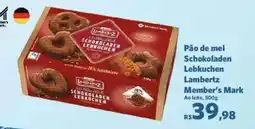 Sam's Club Pão de mel Schokoladen Lebkuchen Lambertz Member's Mark oferta