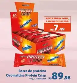 Sam's Club Barra de proteína ovomaltine protein crisp oferta