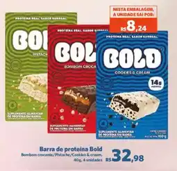 Sam's Club Barra de proteína bold bombom crocante/pistache/cookies & cream oferta
