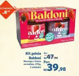 Sam's Club Kit geleia Baldoni Morango e frutas vermelhas oferta