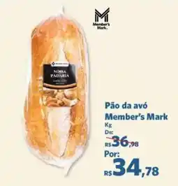 Sam's Club Pão da avó Member's Mark oferta