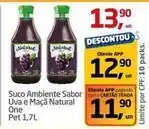 Tenda Atacado Natural one - suco ambiente sabor uva e maçã oferta