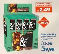 Sam's Club Joy - barra nuts oferta