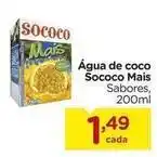 Carrefour Sococo - água de coco oferta