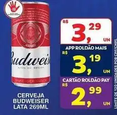 Roldão Budweiser - cerveja oferta