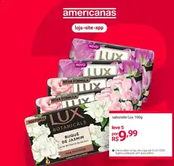 Lojas Americanas Sabonete lux 100g oferta