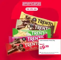 Lojas Americanas Wafer recheado Trento oferta