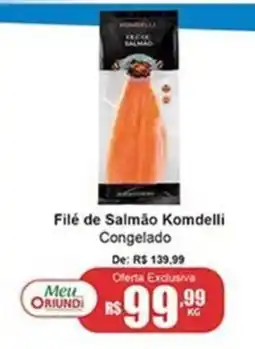 Oriundi Filé de Salmão Komdelli Congelado oferta