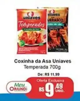 Oriundi Coxinha da Asa Uniaves Temperada oferta