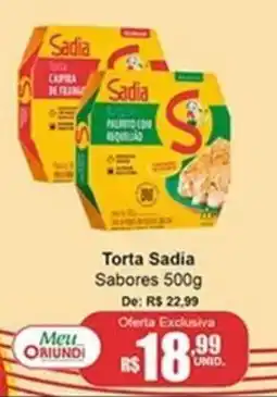 Oriundi Torta Sadia Sabores oferta