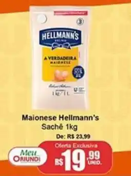 Oriundi Maionese hellmann's sachê oferta