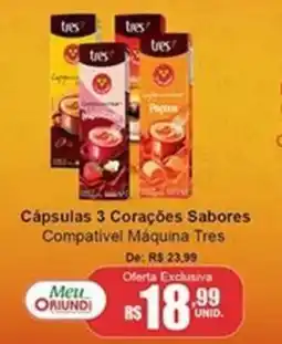 Oriundi Cápsulas 3 Corações Sabores oferta
