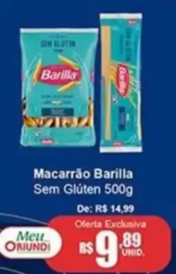 Oriundi Macarrão Barilla Sem Glúten oferta
