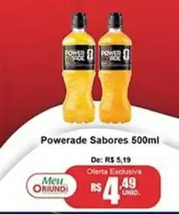 Oriundi Powerade sabores oferta