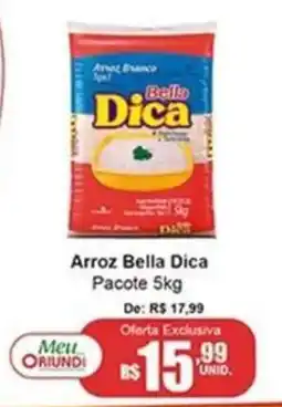 Oriundi Arroz Bella Dica oferta